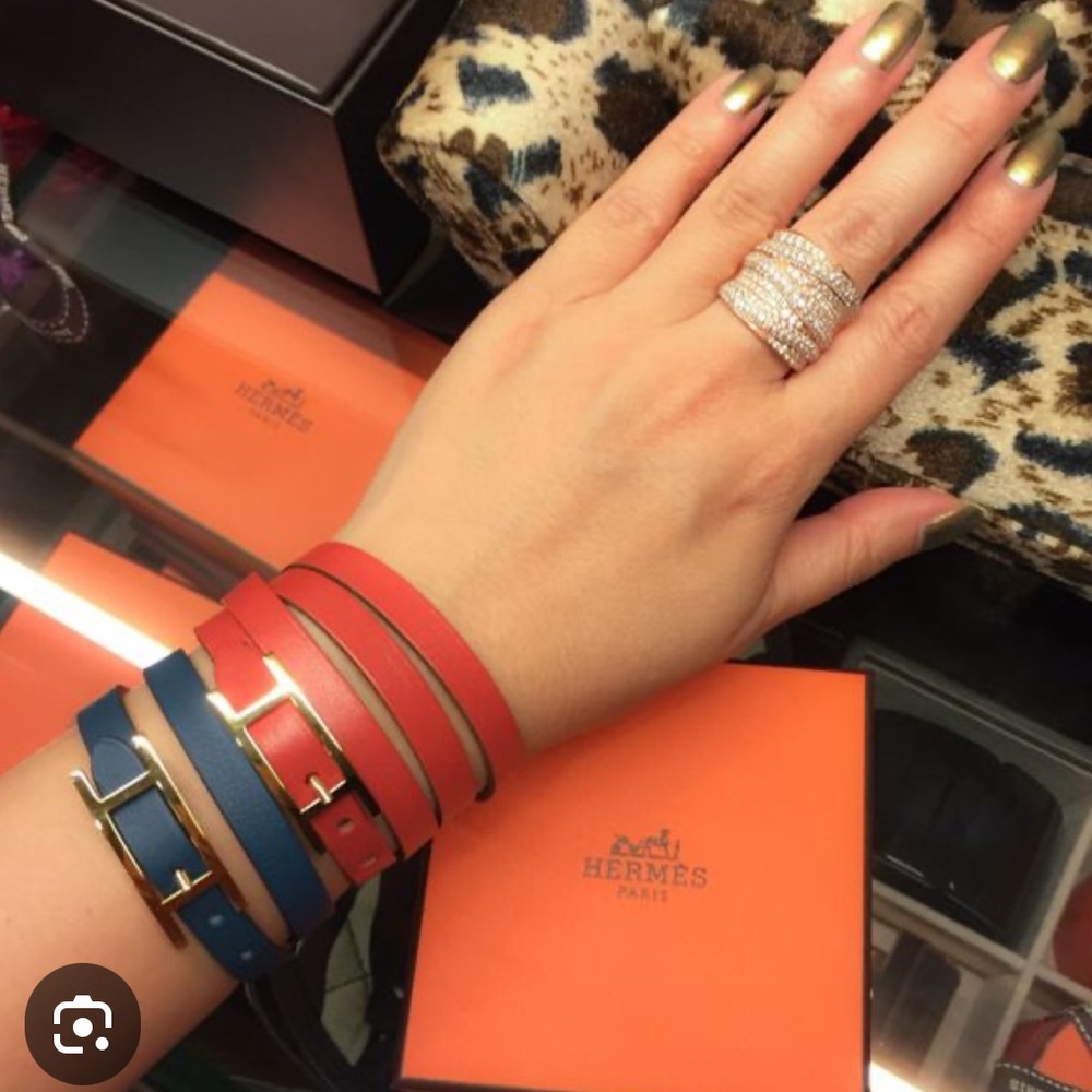 Hermés Lux Hapi Leather Bracelet